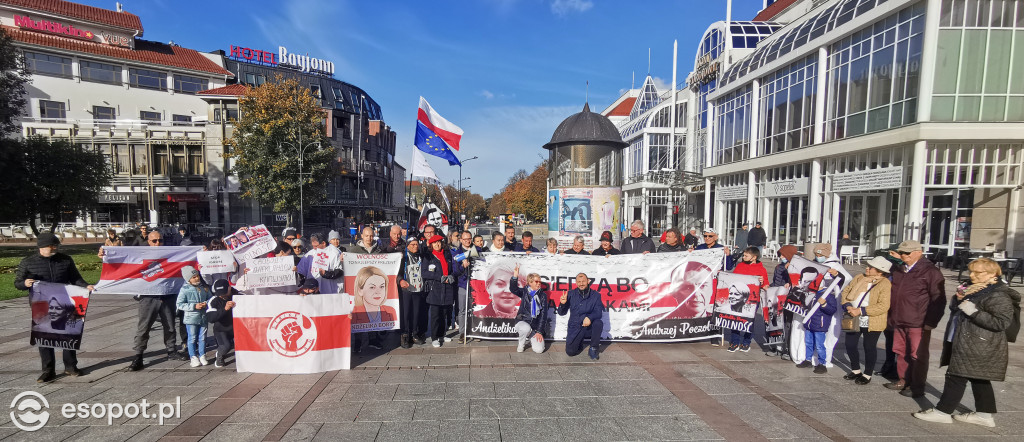 Sopot przeciwko przetrzymywaniu w więzieniu A. Borys i A. Poczobuta [FOTO]