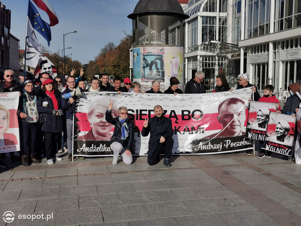 Sopot przeciwko przetrzymywaniu w więzieniu A. Borys i A. Poczobuta [FOTO]