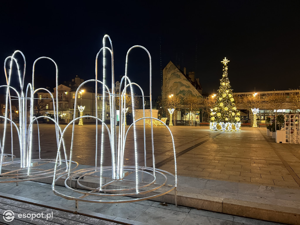 Sopot szykuje się do świąt! Rozbłysła choinka i zimowe dekoracje w kurorcie [FOTO]