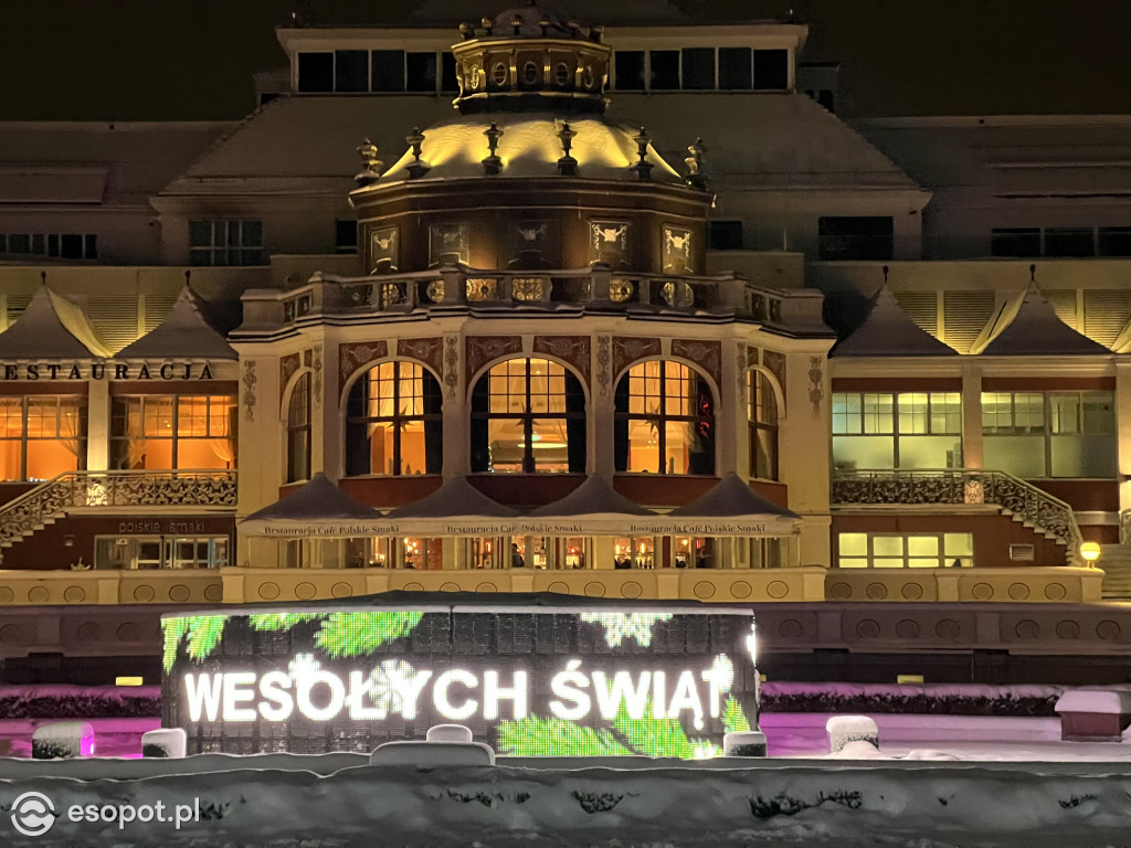 Magiczny, wigilijny wieczór w Sopocie! Białe święta w kurorcie [FOTO]