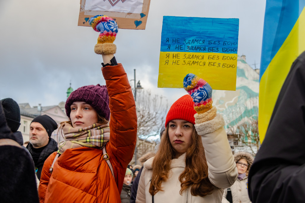 Sopot – solidarnie z Ukrainą. Wiec poparcia dla narodu ukraińskiego