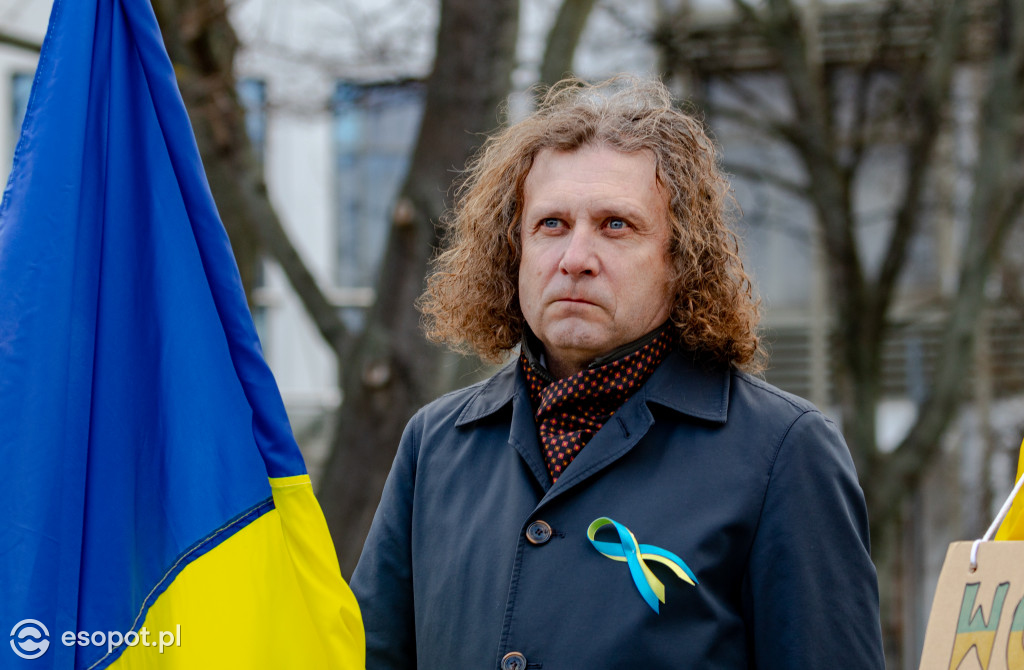 Sopot – solidarnie z Ukrainą. Wiec poparcia dla narodu ukraińskiego