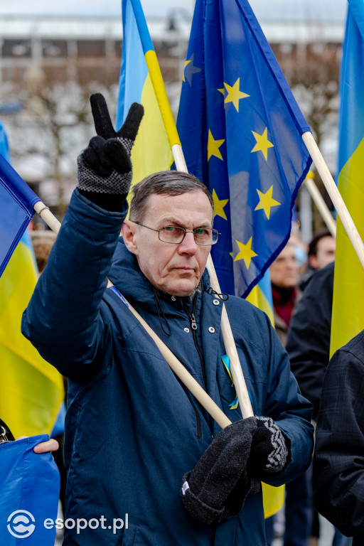 Sopot – solidarnie z Ukrainą. Wiec poparcia dla narodu ukraińskiego