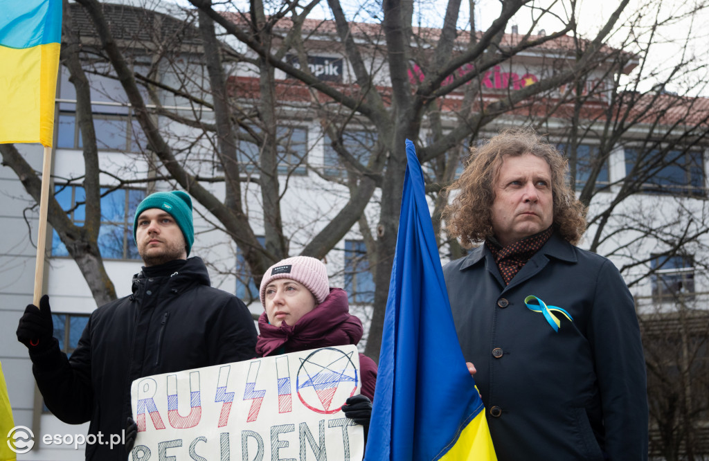 Sopot – solidarnie z Ukrainą. Wiec poparcia dla narodu ukraińskiego