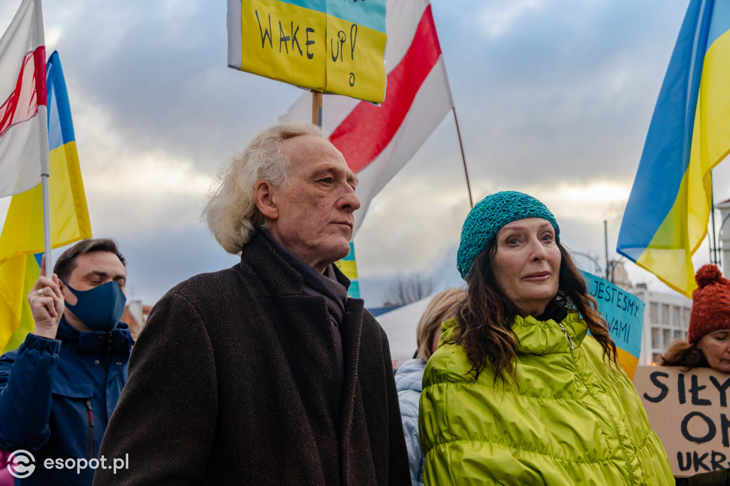 Sopot – solidarnie z Ukrainą. Wiec poparcia dla narodu ukraińskiego