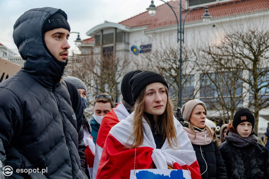 Sopot – solidarnie z Ukrainą. Wiec poparcia dla narodu ukraińskiego