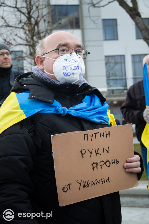 Sopot – solidarnie z Ukrainą. Wiec poparcia dla narodu ukraińskiego