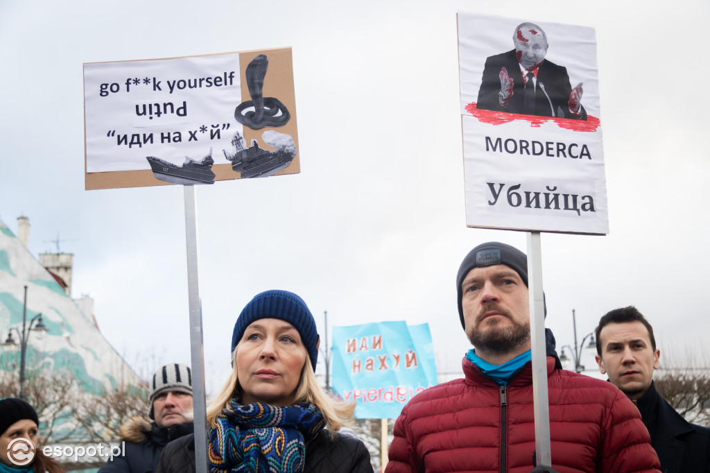 Sopot – solidarnie z Ukrainą. Wiec poparcia dla narodu ukraińskiego