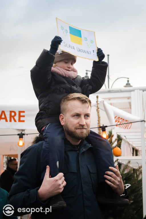 Sopot – solidarnie z Ukrainą. Wiec poparcia dla narodu ukraińskiego