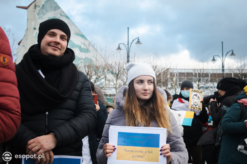 Sopot – solidarnie z Ukrainą. Wiec poparcia dla narodu ukraińskiego