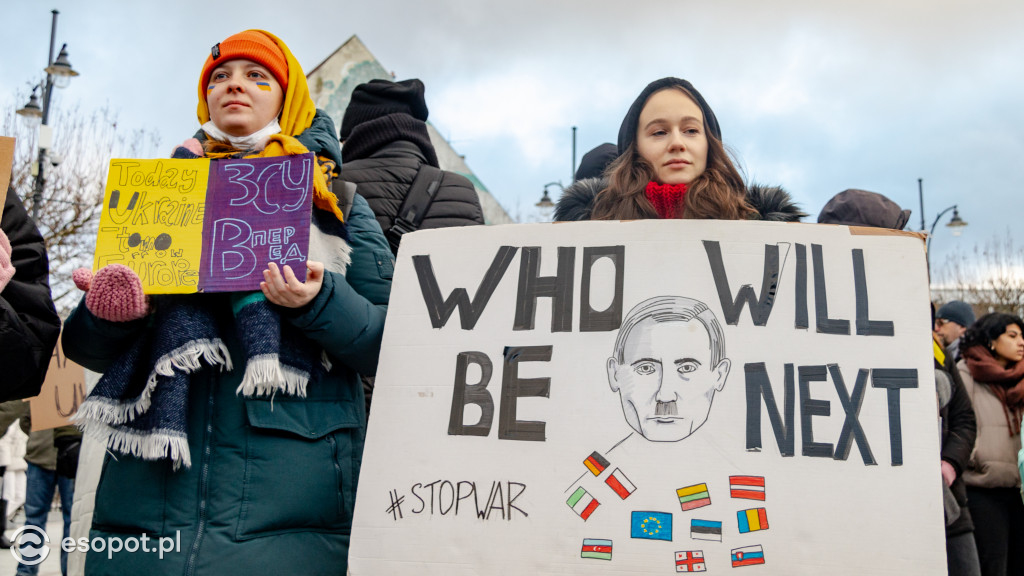Sopot – solidarnie z Ukrainą. Wiec poparcia dla narodu ukraińskiego