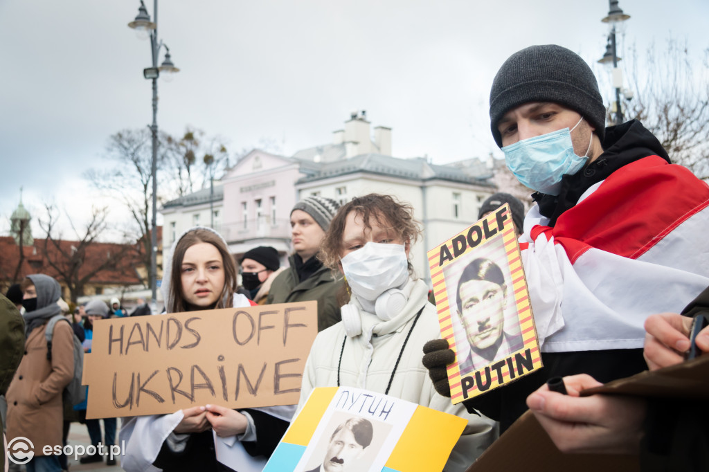 Sopot – solidarnie z Ukrainą. Wiec poparcia dla narodu ukraińskiego