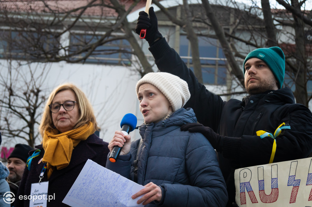 Sopot – solidarnie z Ukrainą. Wiec poparcia dla narodu ukraińskiego
