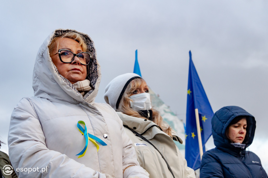 Sopot – solidarnie z Ukrainą. Wiec poparcia dla narodu ukraińskiego