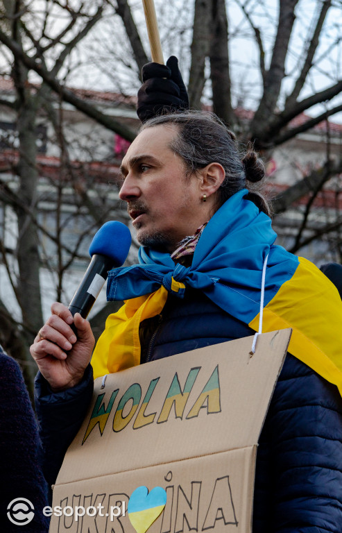 Sopot – solidarnie z Ukrainą. Wiec poparcia dla narodu ukraińskiego
