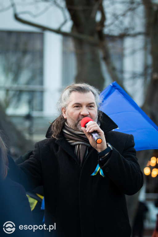 Sopot – solidarnie z Ukrainą. Wiec poparcia dla narodu ukraińskiego