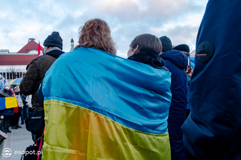 Sopot – solidarnie z Ukrainą. Wiec poparcia dla narodu ukraińskiego