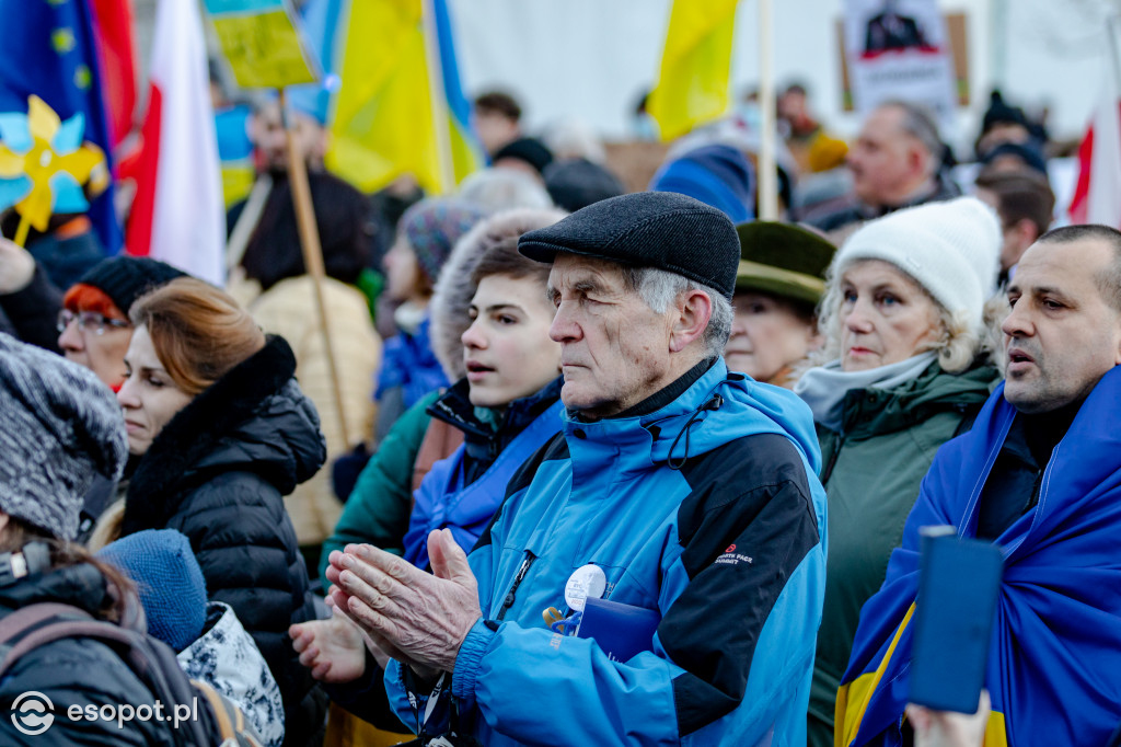 Sopot – solidarnie z Ukrainą. Wiec poparcia dla narodu ukraińskiego