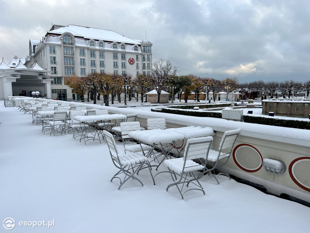 Piękny, zimowy Sopot na zdjęciach! Biała jesień w kurorcie [FOTO]