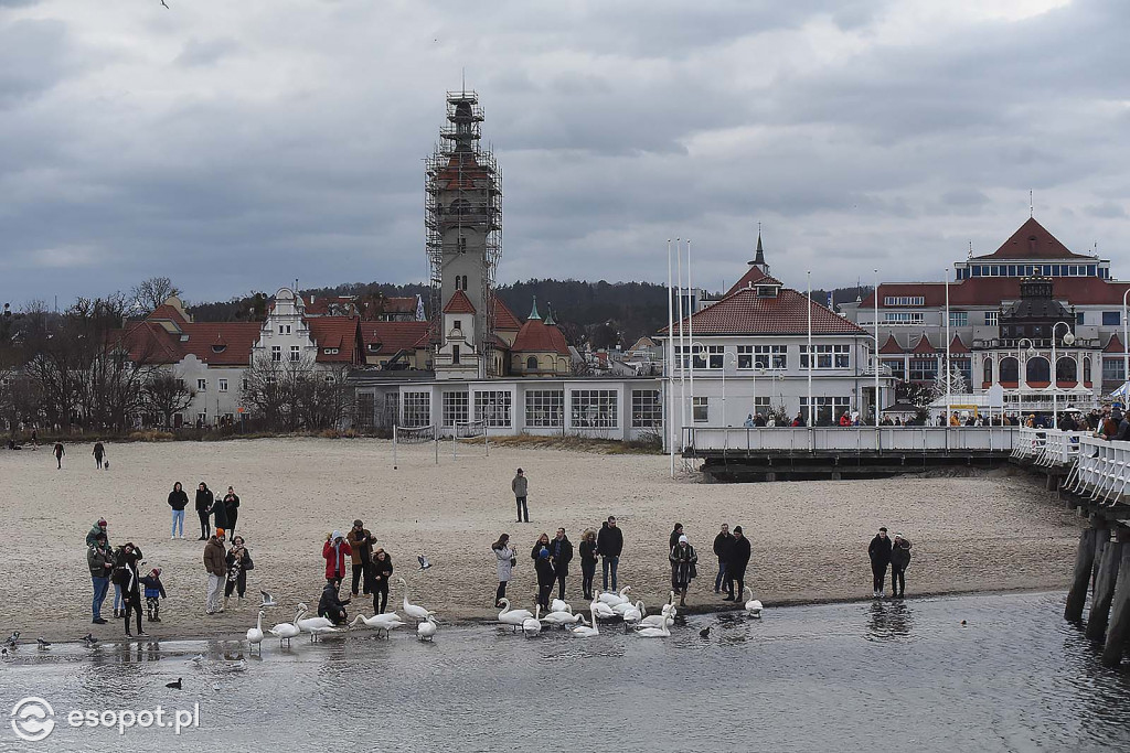 W Sopocie oblężenie jak w lecie! Zdjęcia z pierwszego dnia Nowego Roku [FOTO]
