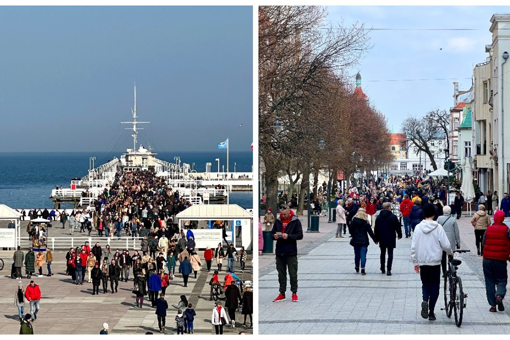 Ostatni weekend zimy w Sopocie! Tłumy skorzystały z pięknej wiosennej pogody [FOTO]