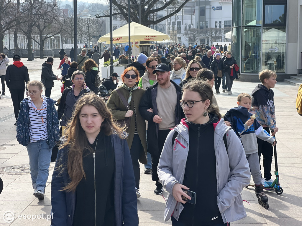 Sopot przyciągnął tłumy w Wielką Sobotę! Wiosenne zdjęcia z kurortu [FOTO]