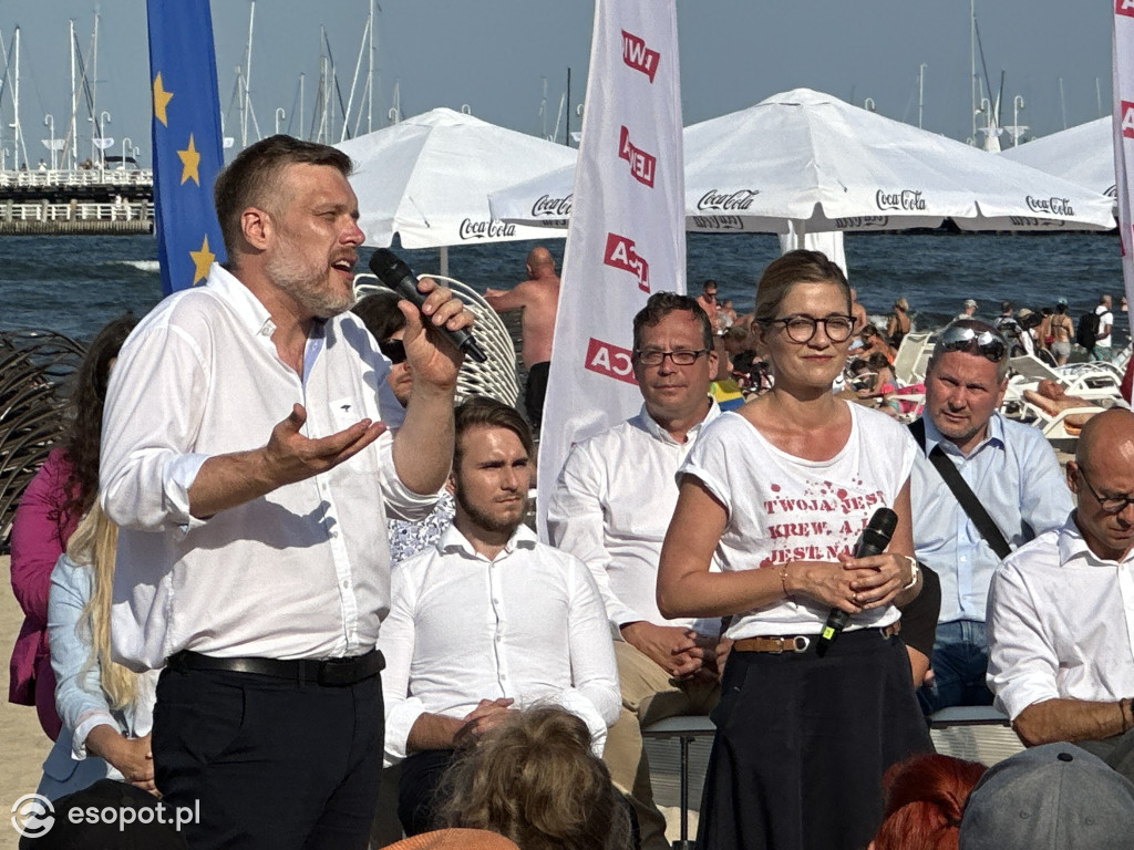 Wakacyjna Trasa Lewicy dotarła do Sopotu [WIDEO/FOTO]