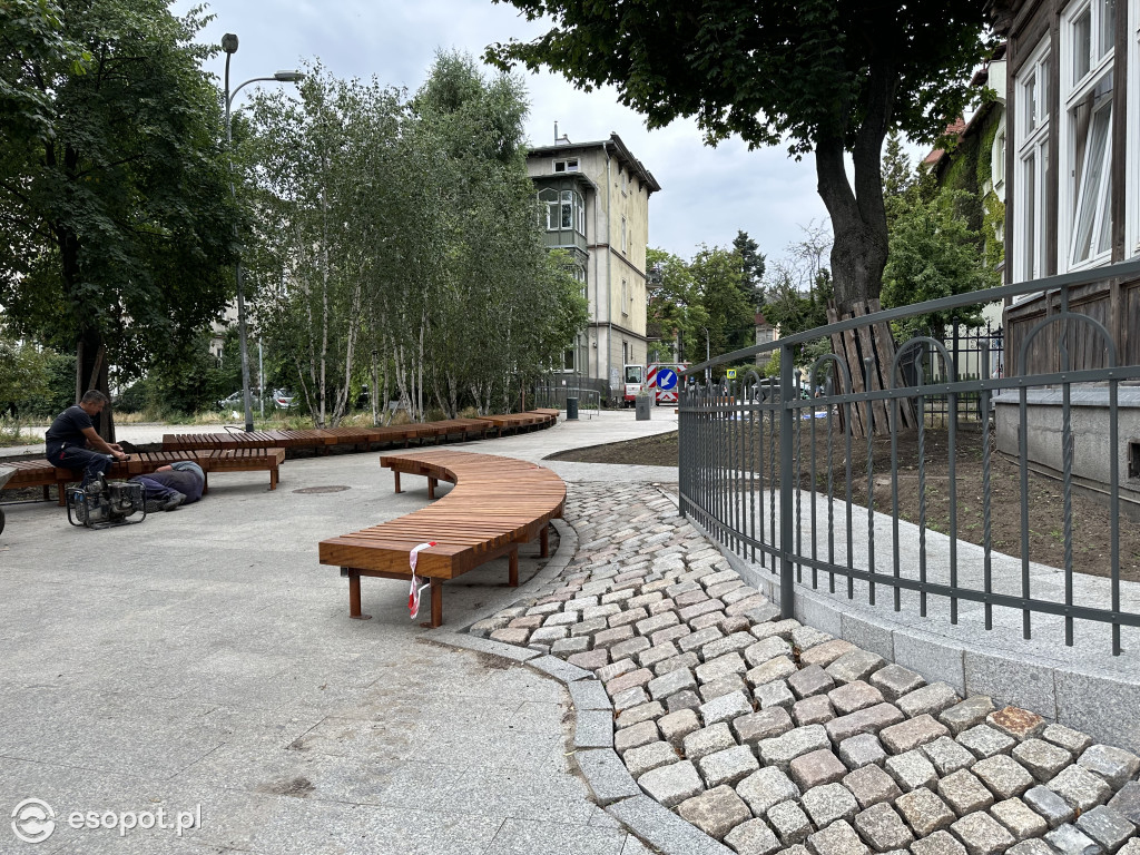 W Sopocie powstał nowy woonerf! Inwestycja już na finiszu [FOTO]