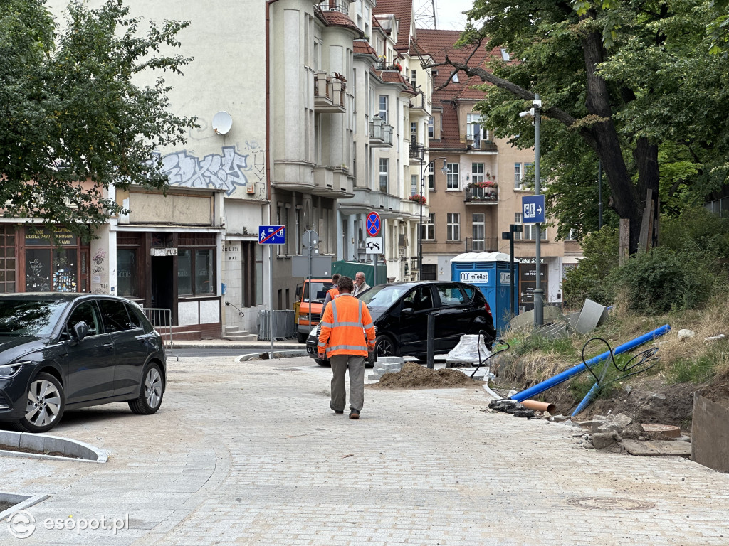 W Sopocie powstał nowy woonerf! Inwestycja już na finiszu [FOTO]