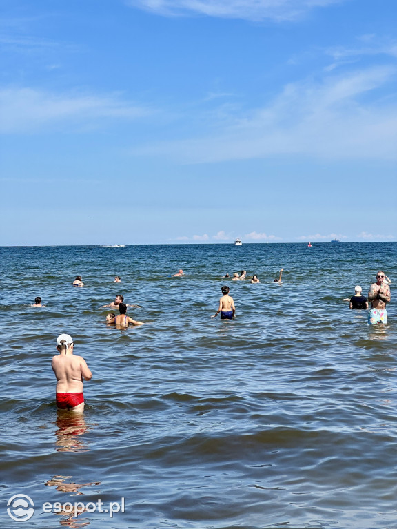 Plaża pękała w szwach! Gorące lato w Sopocie
