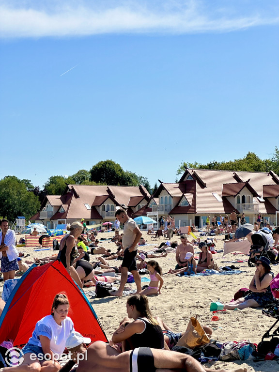 Plaża pękała w szwach! Gorące lato w Sopocie