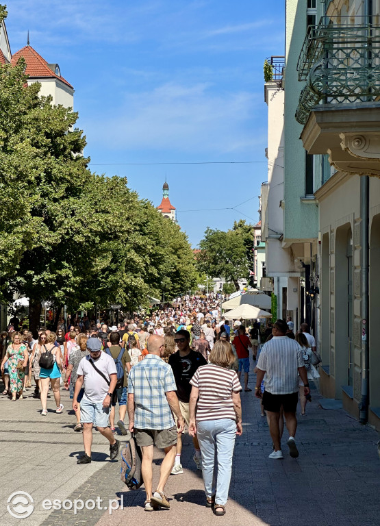 Plaża pękała w szwach! Gorące lato w Sopocie