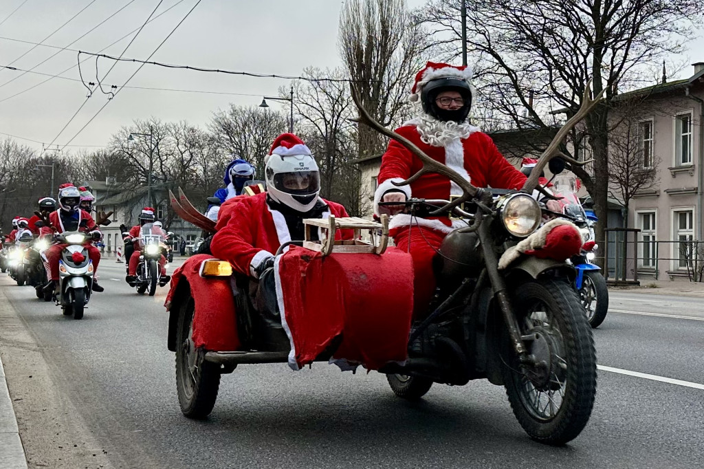 Setki Mikołajów w Sopocie! Magiczna parada na motocyklach [FOTO]