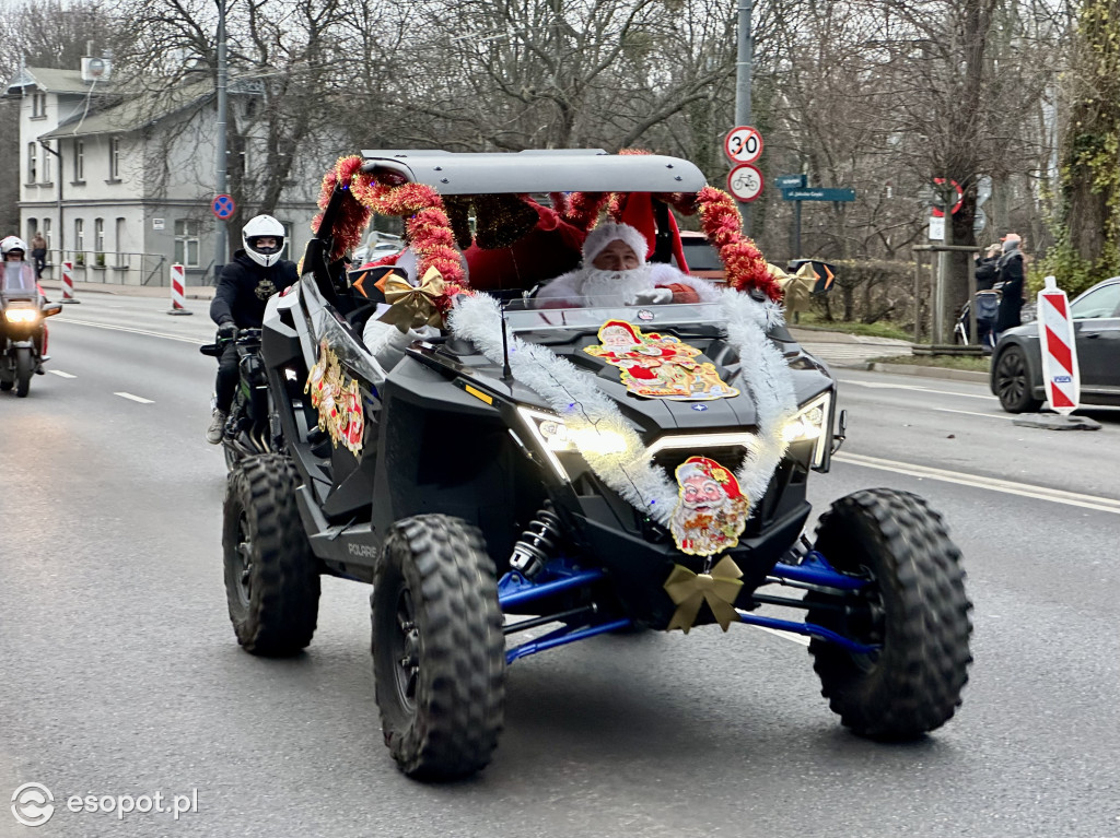 Setki Mikołajów w Sopocie! Magiczna parada na motocyklach [FOTO]