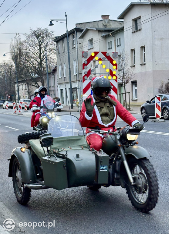 Setki Mikołajów w Sopocie! Magiczna parada na motocyklach [FOTO]