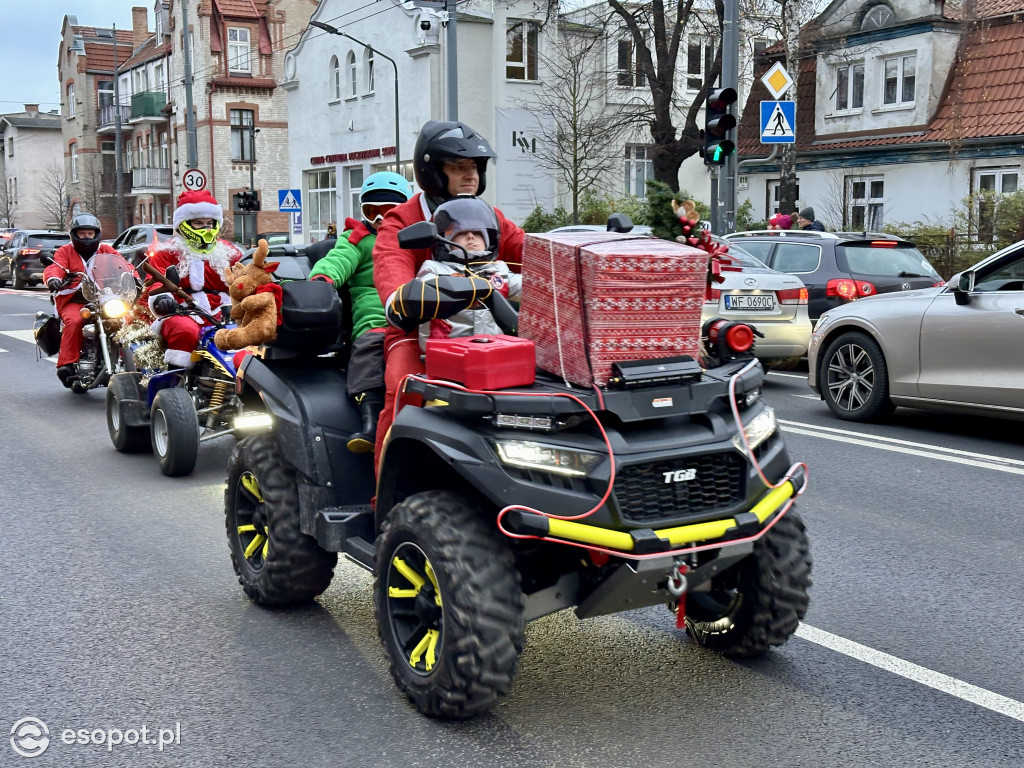 Setki Mikołajów w Sopocie! Magiczna parada na motocyklach [FOTO]