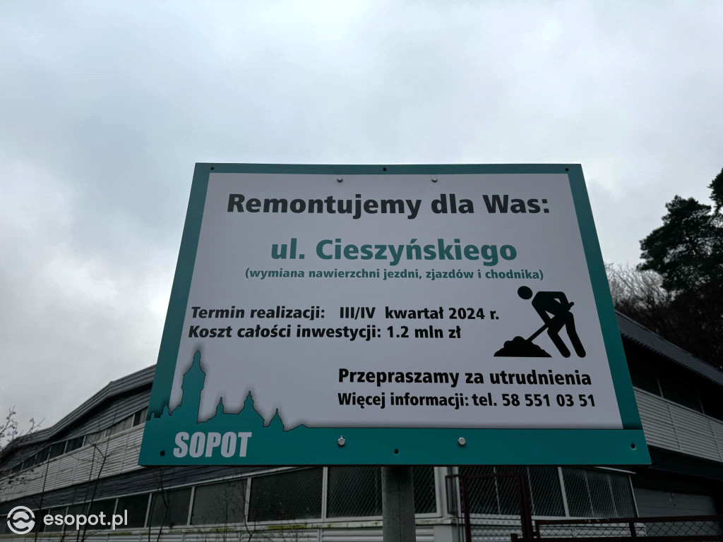 Zobacz, jak zmieniła się ul. Cieszyńskiego w Sopocie [FOTO]