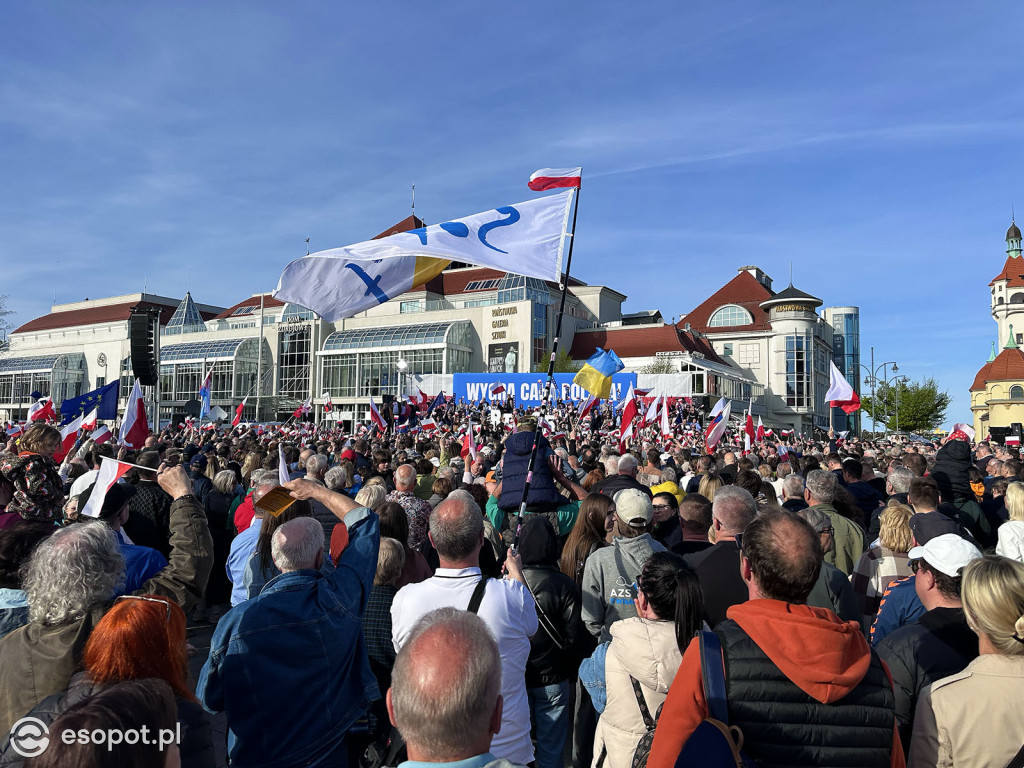 Tłumy na wiecu Rafała Trzaskowskiego w Sopocie [FOTO]