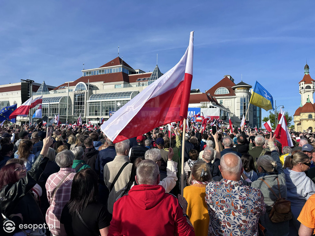 Tłumy na wiecu Rafała Trzaskowskiego w Sopocie [FOTO]
