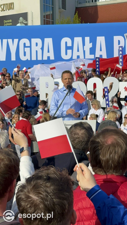 Tłumy na wiecu Rafała Trzaskowskiego w Sopocie [FOTO]