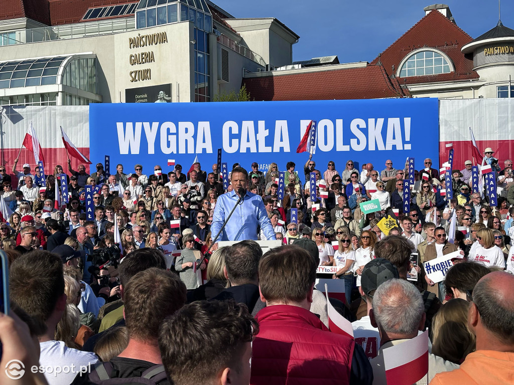 Tłumy na wiecu Rafała Trzaskowskiego w Sopocie [FOTO]