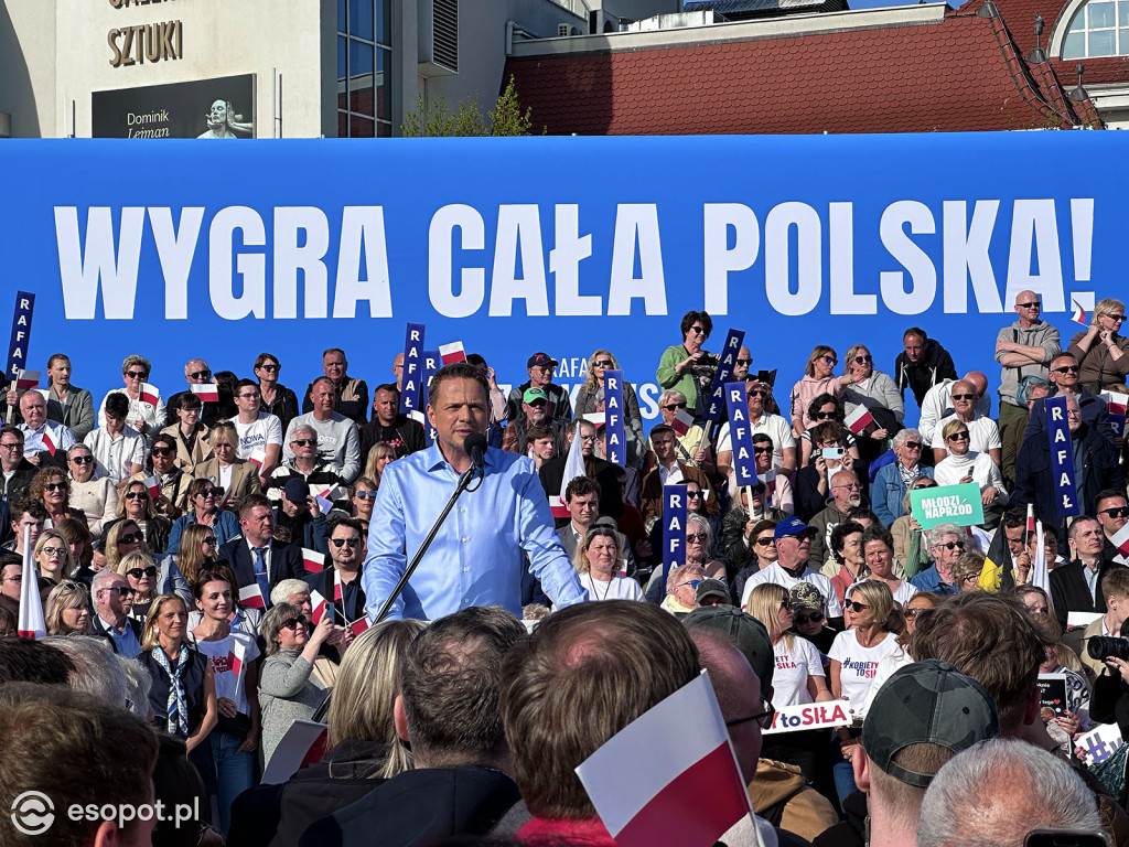 Tłumy na wiecu Rafała Trzaskowskiego w Sopocie [FOTO]