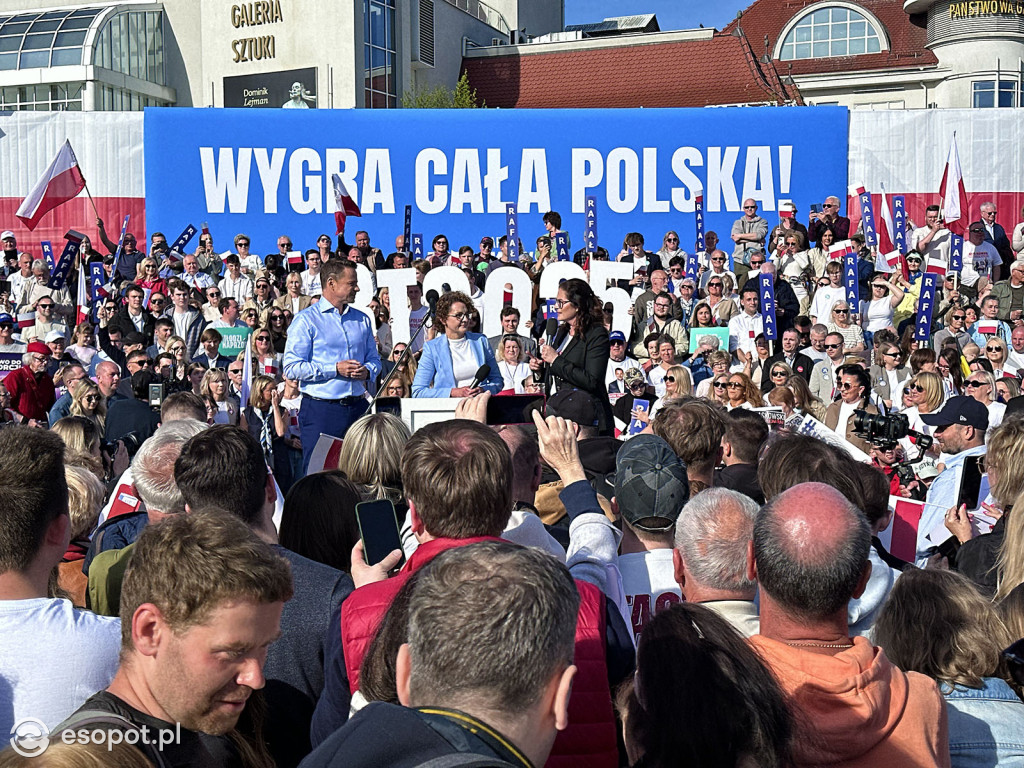 Tłumy na wiecu Rafała Trzaskowskiego w Sopocie [FOTO]