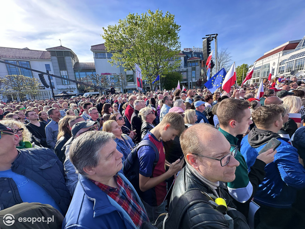 Tłumy na wiecu Rafała Trzaskowskiego w Sopocie [FOTO]