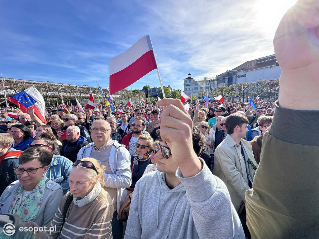 Tłumy na wiecu Rafała Trzaskowskiego w Sopocie [FOTO]