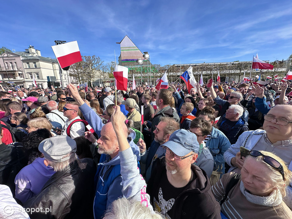 Tłumy na wiecu Rafała Trzaskowskiego w Sopocie [FOTO]