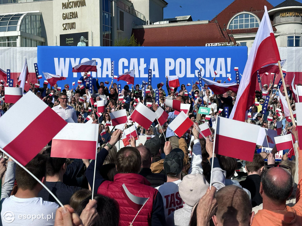 Tłumy na wiecu Rafała Trzaskowskiego w Sopocie [FOTO]