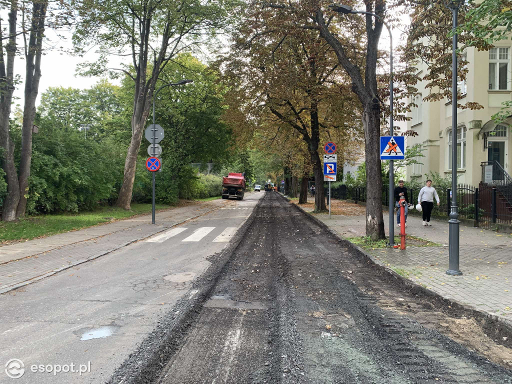 Remont ulicy Goyki w Sopocie. Warto czekać na efekt [FOTO]