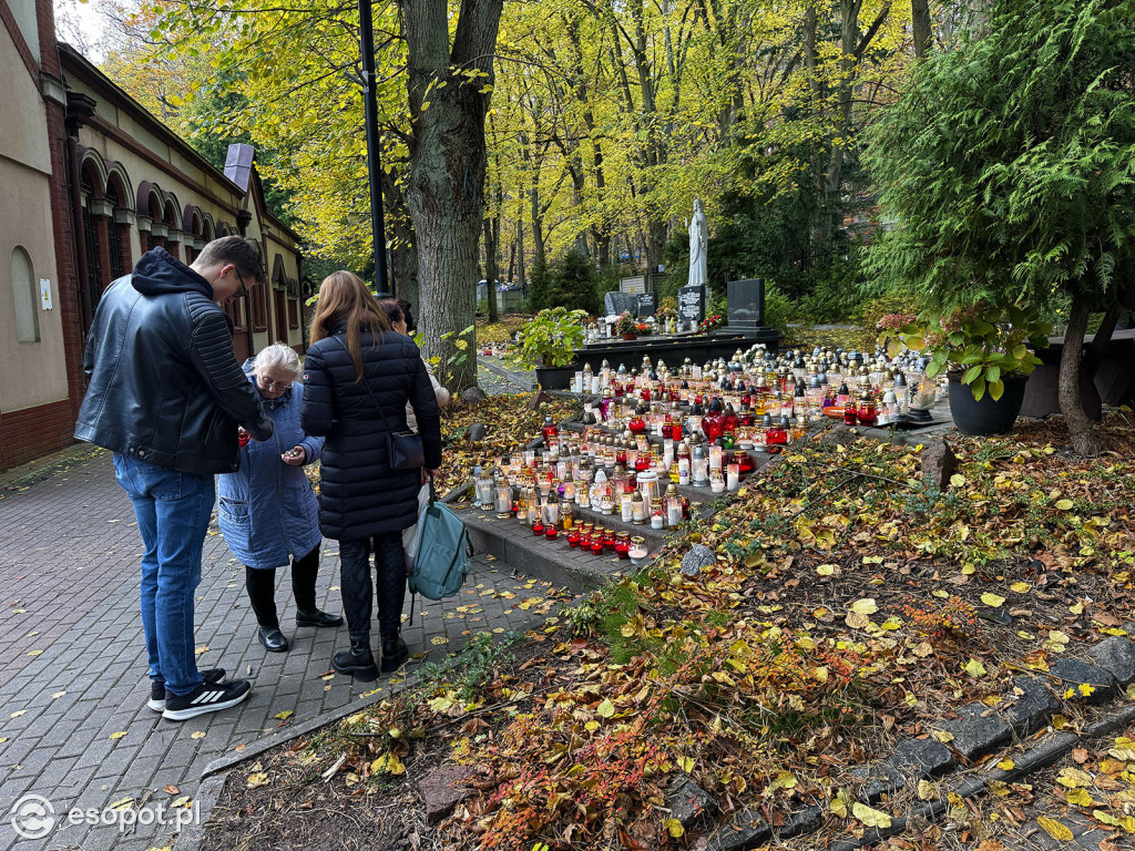 Wszystkich Świętych w Sopocie. Tysiące zniczy i tłumy na cmentarzach [FOTO]