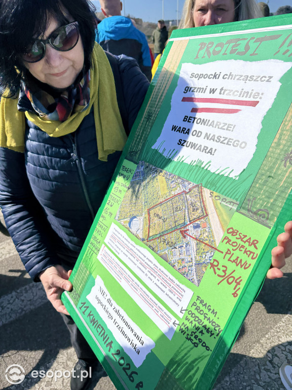 Protest i blokada ronda przy Ergo Arenie. Akcja związana z planem zabudowy terenów zielonych [FOTO]